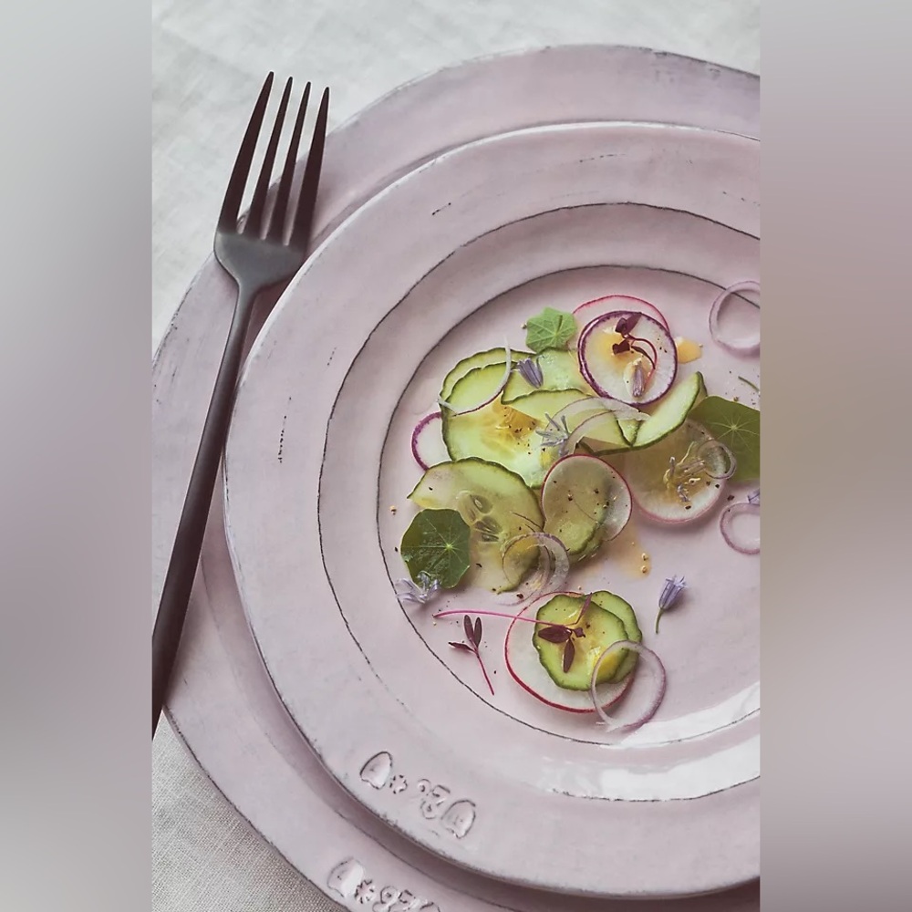 Anthropologie Glenna Side Plates Pink
